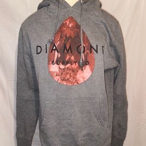 grey diamond hoodie